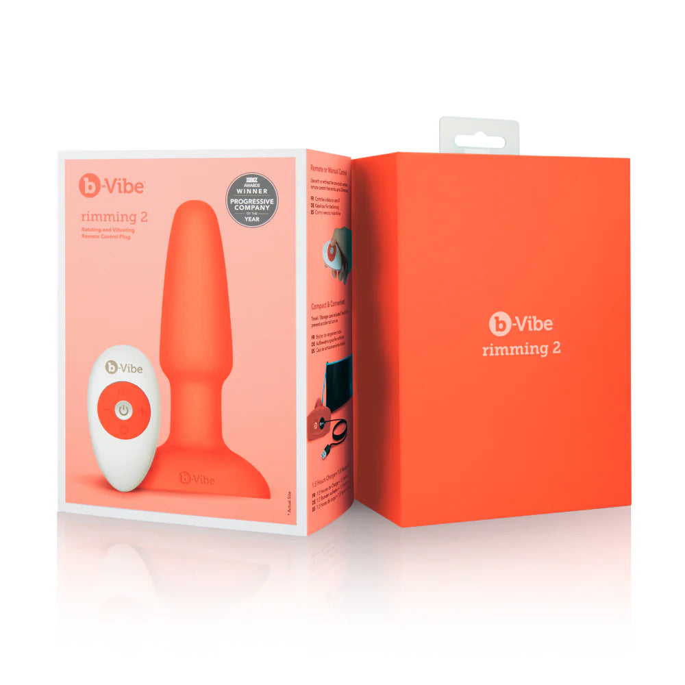 b-Vibe Rimming 2 Rotating and Vibrating Remote Control Plug