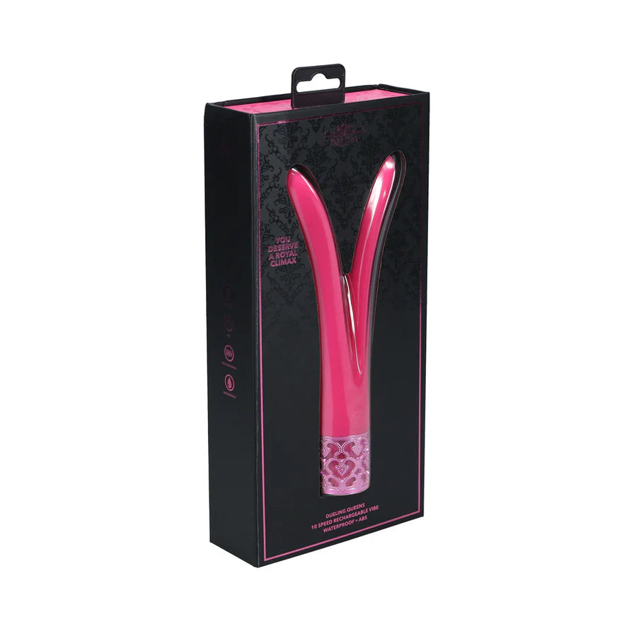 Royal Gems Dueling Queens Silicone Rechargeable Vibrator