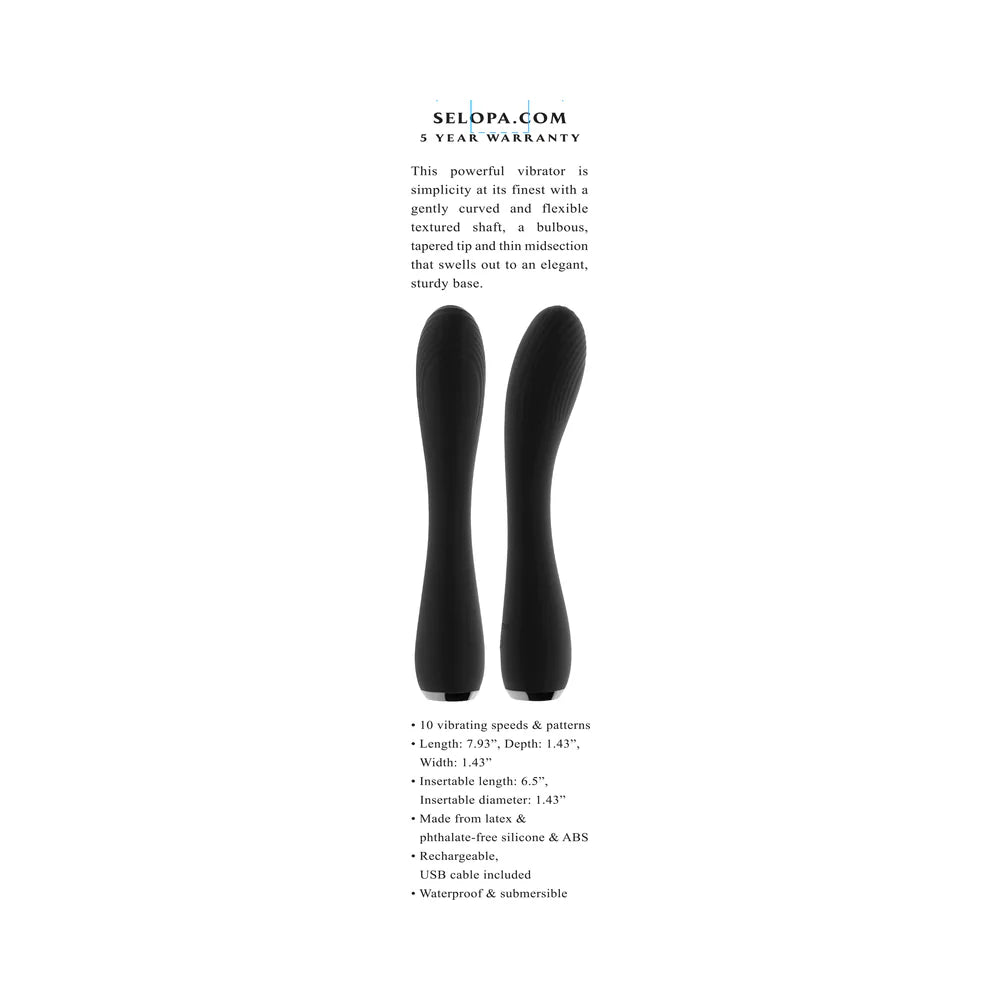 Selopa Midnight Magic Rechargeable Vibrator Silicone