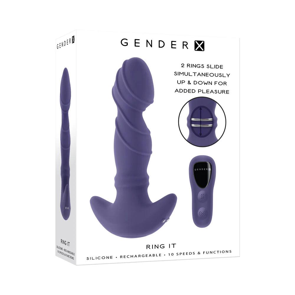 Gender X Ring It Rechargeable Silicone Remote Vibrator