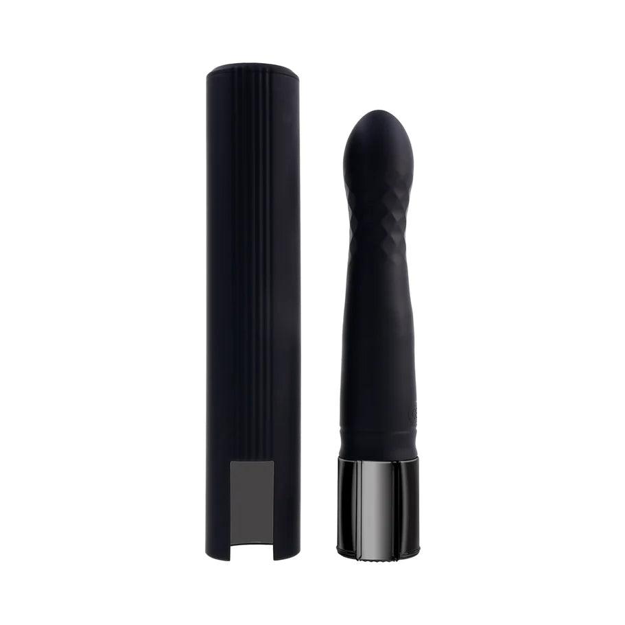 Playboy Pleasure Zone Rechargeable Silicone Light-Up Vibrator - Black