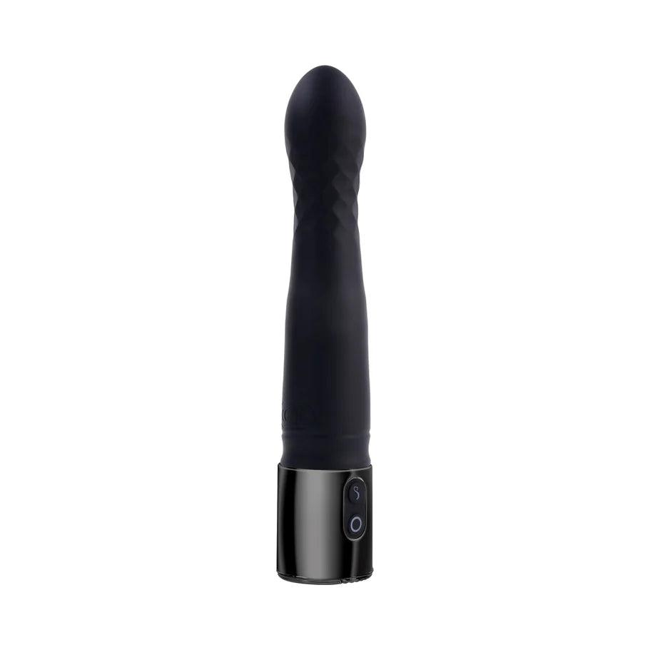 Playboy Pleasure Zone Rechargeable Silicone Light-Up Vibrator - Black