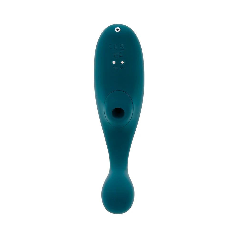 Playboy Charmer Rechargeable Silicone Dual Vibrator with Clitoral Stimulation