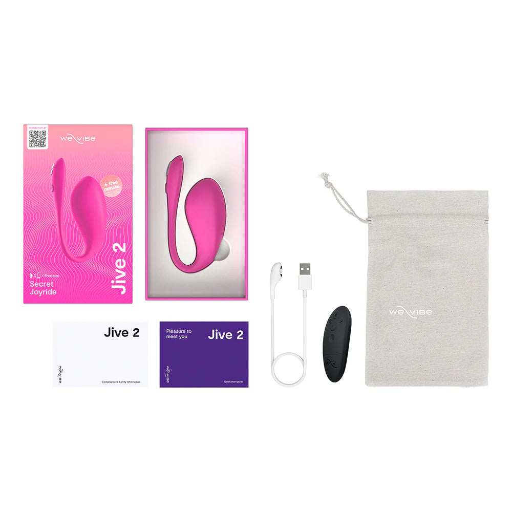 We-Vibe Jive 2 Silicone Rechargeable Remote Control Wearable G-Spot Vibrator