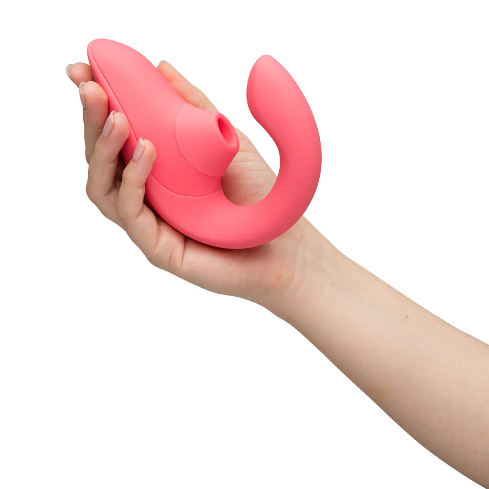 Womanizer Blend Rechargeable Silicone Vibrator with Clitoral Stimulator