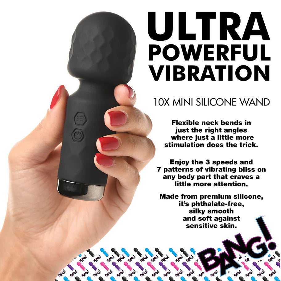 Bang! 10X Mini Silicone Rechargeable Wand