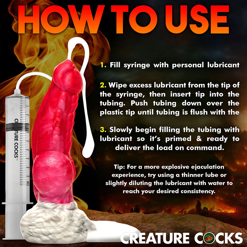 Creature Cocks Resurrector Phoenix Squirting Silicone Dildo