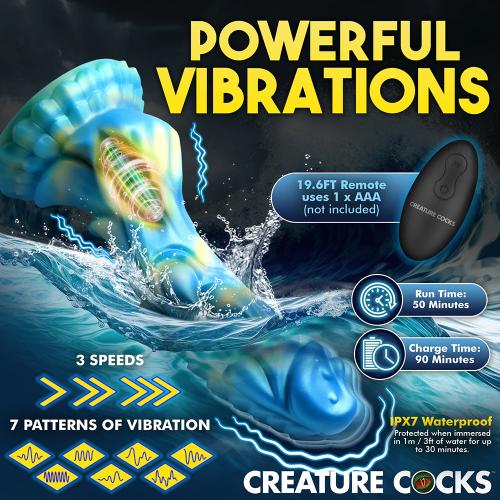 Creature Cocks Sea Stallion Silicone Rechargeable Dildo with Remote