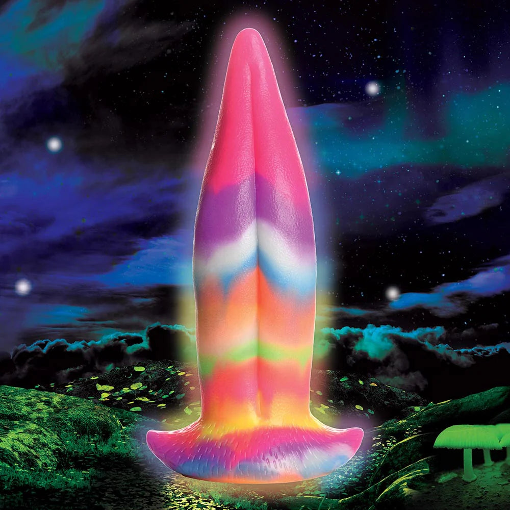 Creature Cocks Unicorn Kiss Glow in the Dark Silicone Dildo