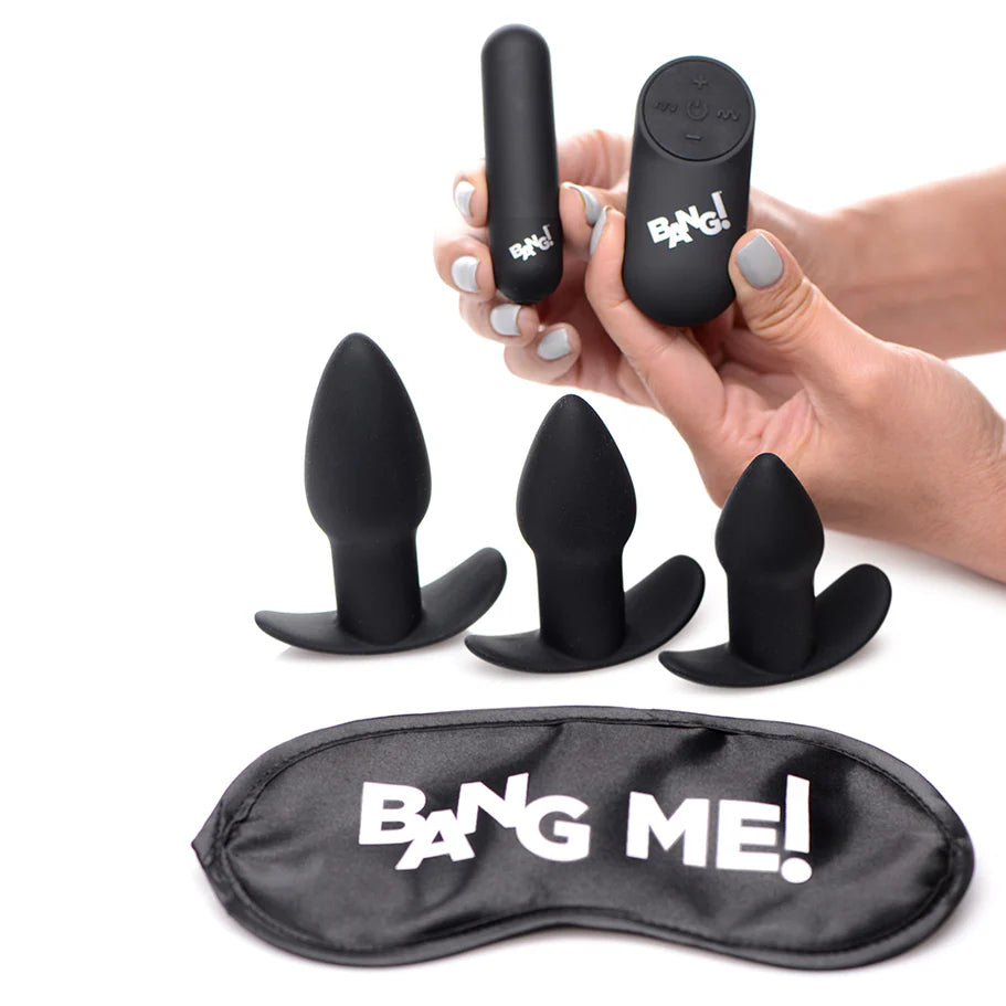 Bang! Backdoor Adventure Rechargeable Silicone Butt Plug Kit (set of 5)