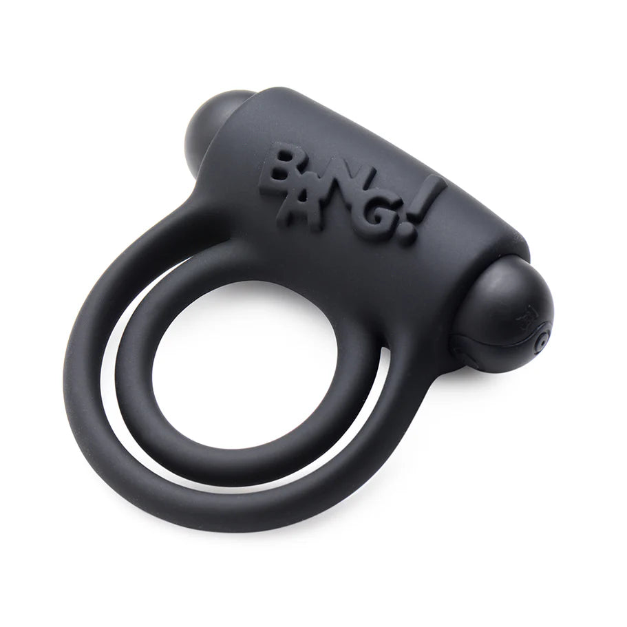 Bang! Silicone Rechargeable Cock Ring and Bullet with Remote Control