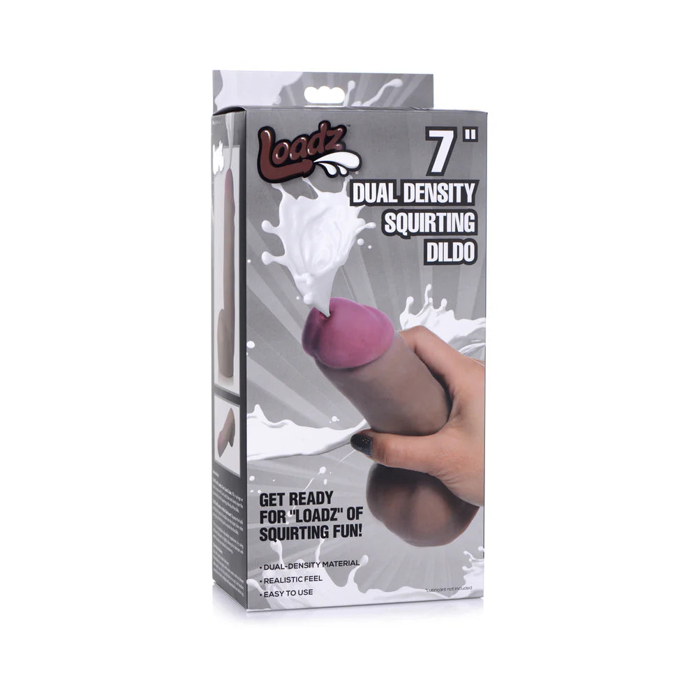 Loadz Dual Density Squirting Dildo 7in