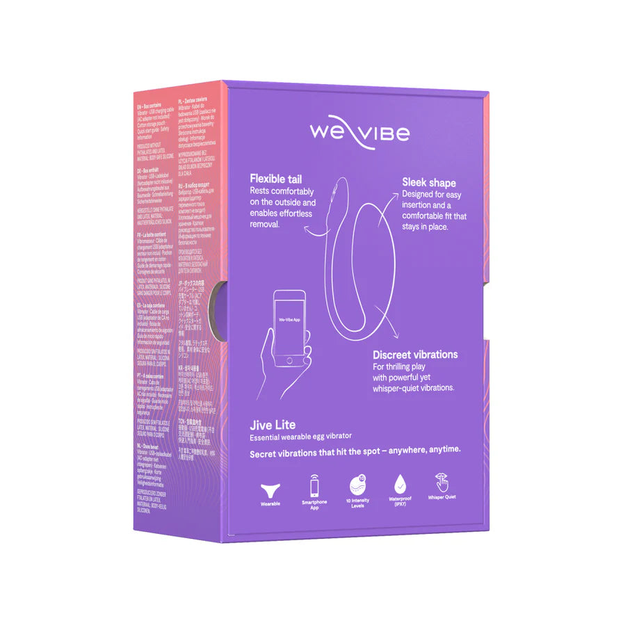 We-Vibe Jive Lite G-Spot Rechargeable Silicone Egg - Purple