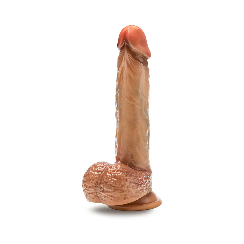 Renaissance Raphael Sliding Foreskin Dildo with Squeezable Balls 9.5 in.