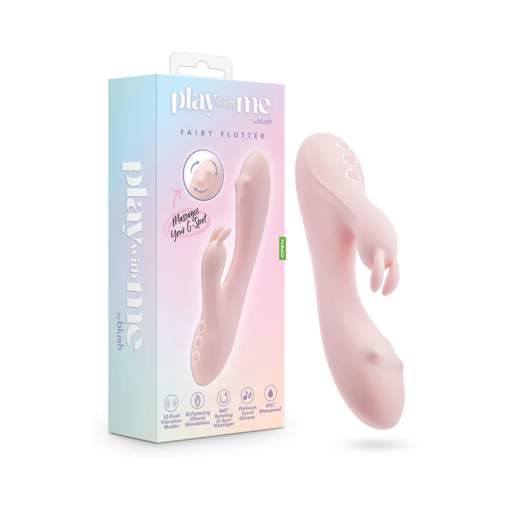 Play with Me Fairy Flutter Rechargeable Silicone Rabbit Vibrator