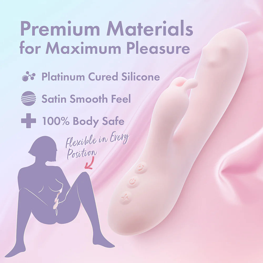 Play with Me Fairy Flutter Rechargeable Silicone Rabbit Vibrator