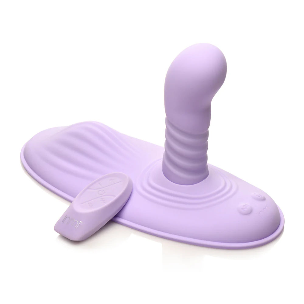 Inmi Thrust N Grind Thrusing & Vibrating Rechargeable Silicone Grinder Pad with Remote