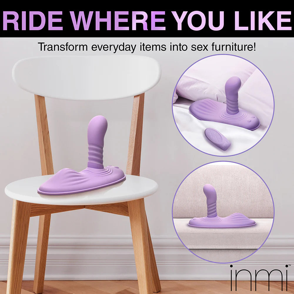 Inmi Thrust N Grind Thrusing & Vibrating Rechargeable Silicone Grinder Pad with Remote