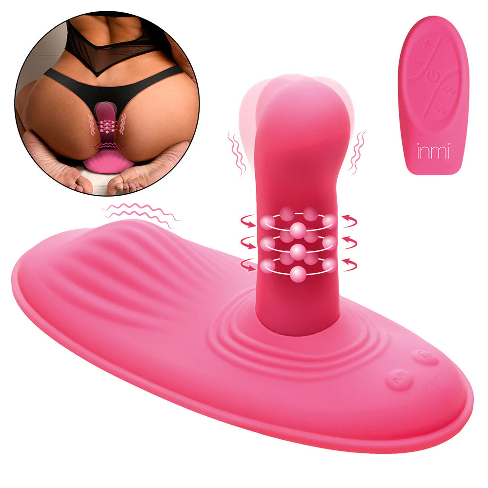 Inmi Spin N Grind Rotating & Vibrating Rechargeable Silicone Grinder Pad with Remote