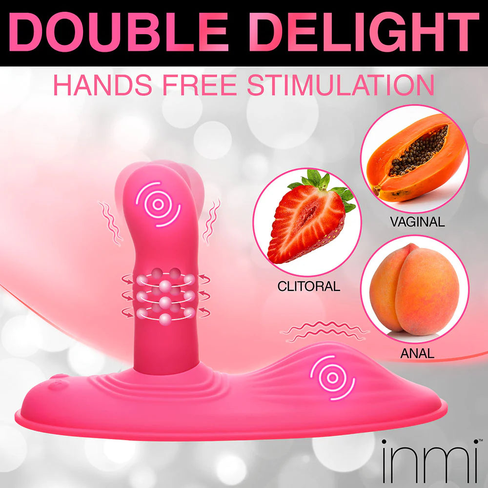 Inmi Spin N Grind Rotating & Vibrating Rechargeable Silicone Grinder Pad with Remote