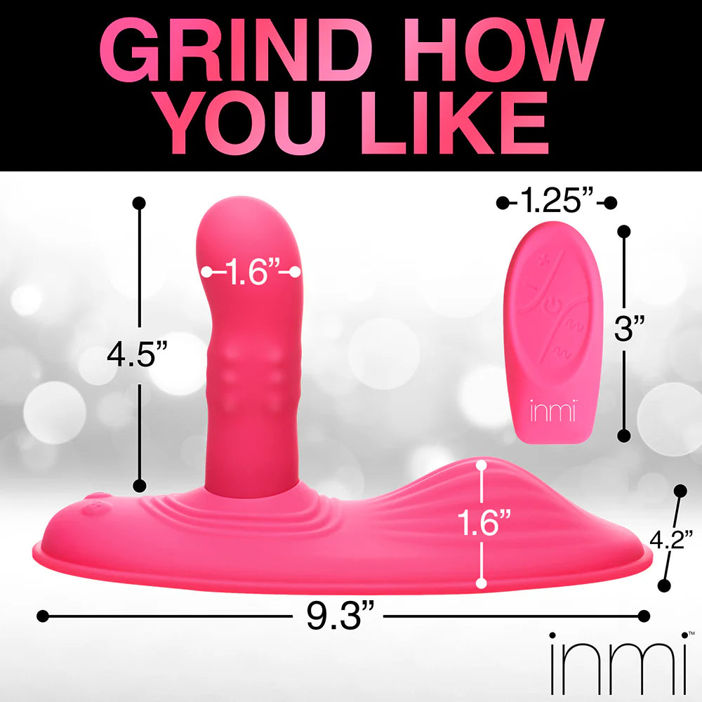 Inmi Spin N Grind Rotating & Vibrating Rechargeable Silicone Grinder Pad with Remote