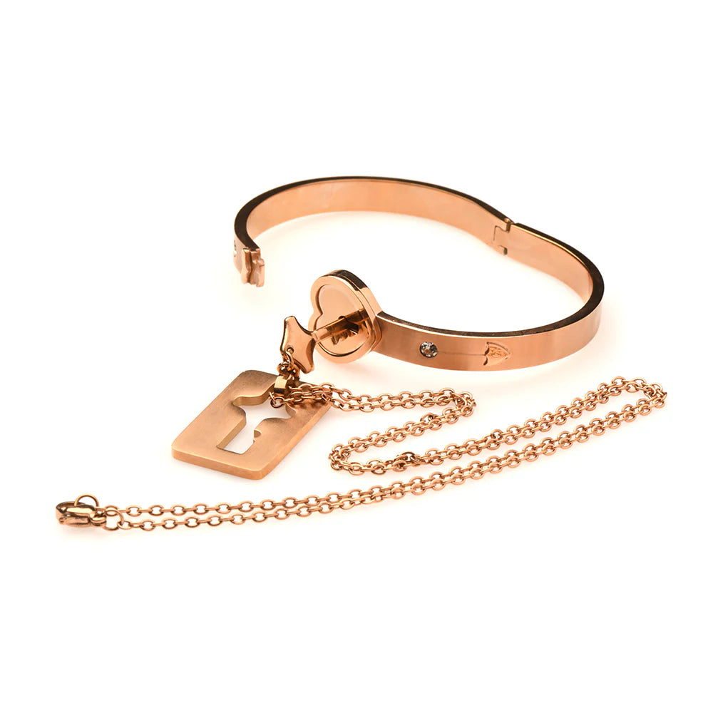 Master Series Cuffed Locking Bracelet & Key Necklace