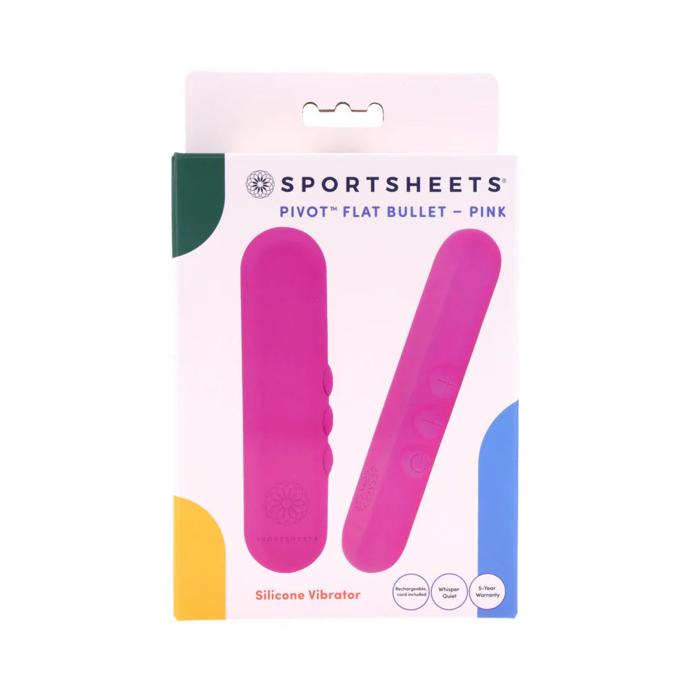 Sportsheets Pivot Flat Bullet Rechargeable Silicone Mini Vibe