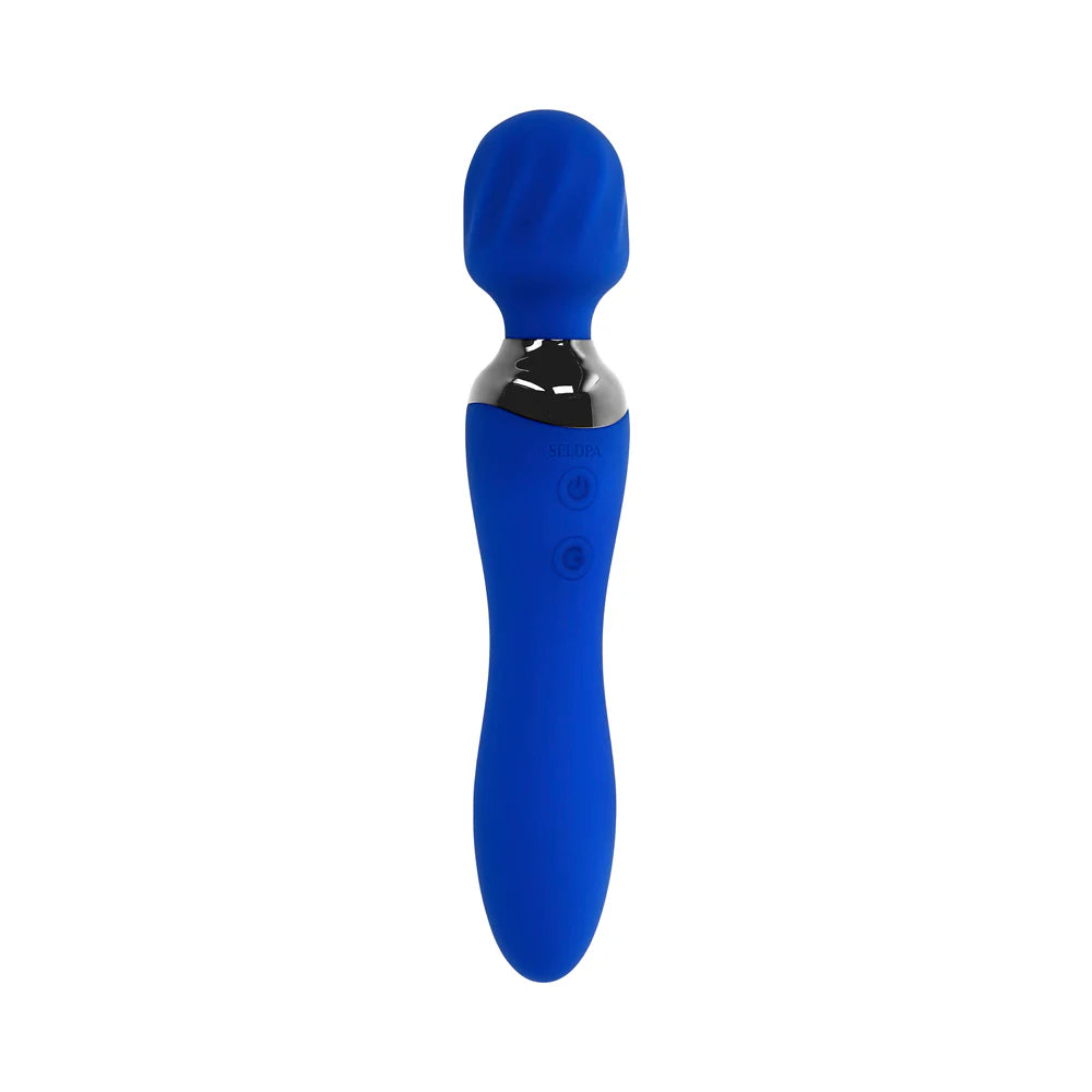 Selopa Blue Belle Rechargeable Dual-Ended Wand Silicone Vibrator