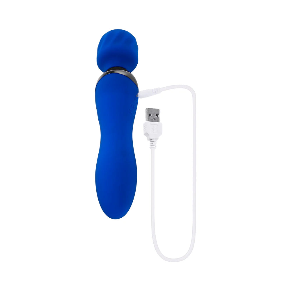 Selopa Blue Belle Rechargeable Dual-Ended Wand Silicone Vibrator