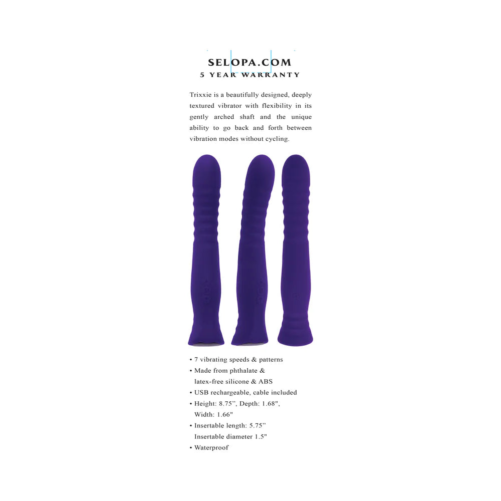 Selopa Trixxxie Rechargeable Silicone  Vibrator