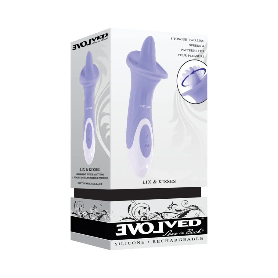 Evolved Lix & Kisses Rechargeable Silicone Clitoral Stimulator