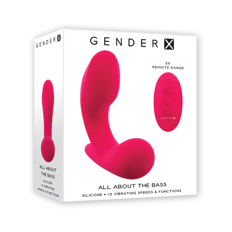 Gender X All About The Bass Rechargeable Silicone Vibrator with Remote Control