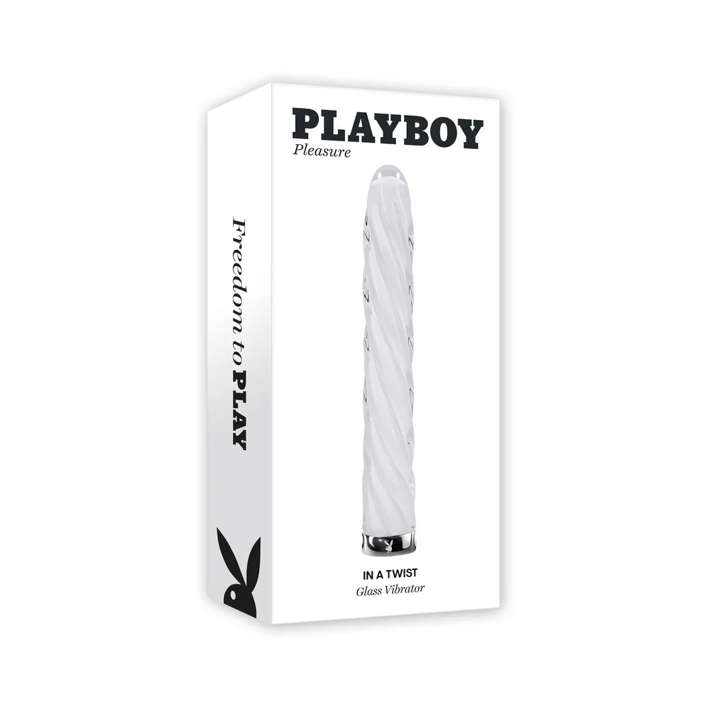 Playboy In a Twist Rechargeable Glass Vibrator