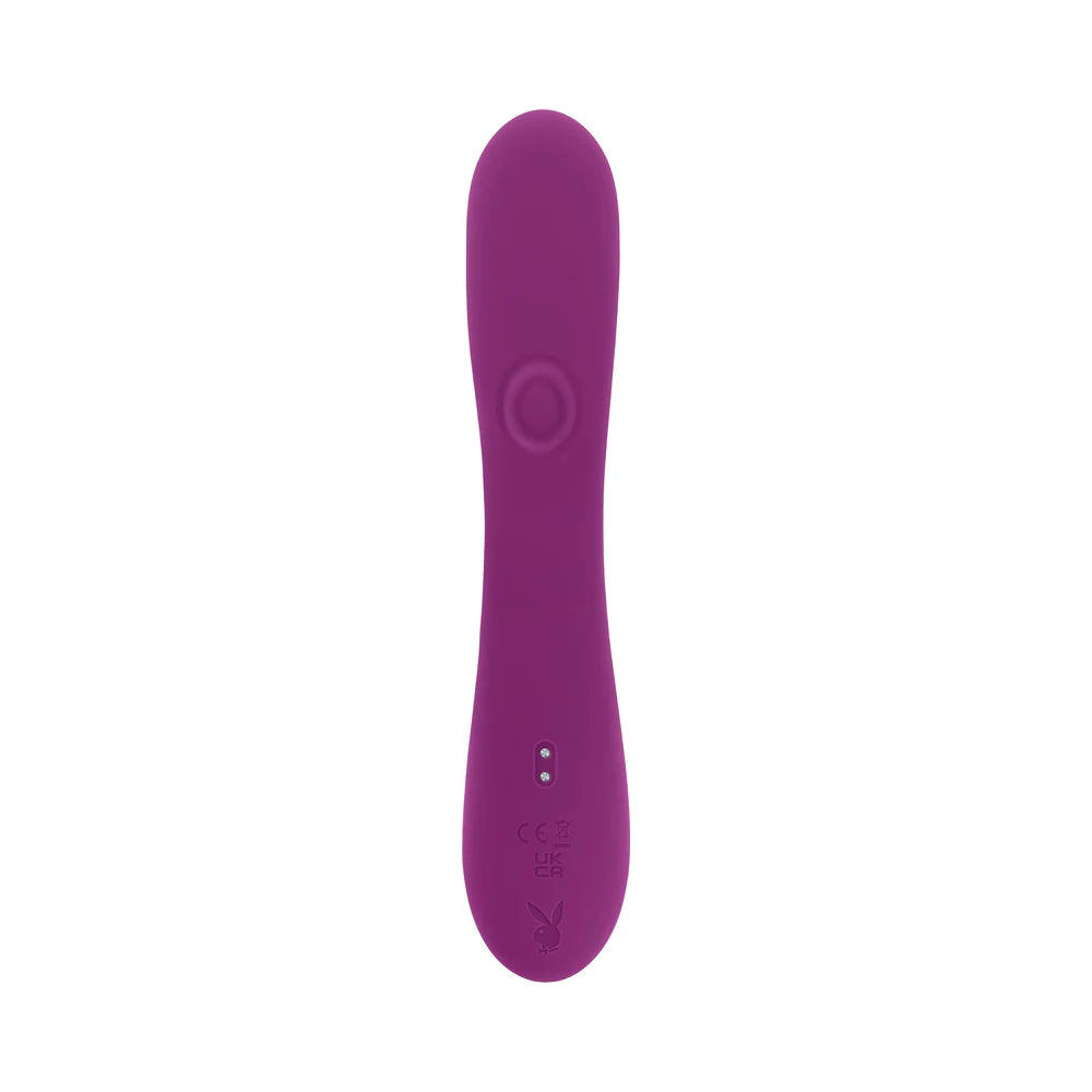 Playboy Busy Bunny Rechargeable Vibrating Dual Stimulator Vibrator Silicone