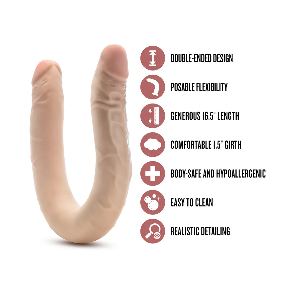 Dr. Skin Plus Posable Double Dong 16.5in