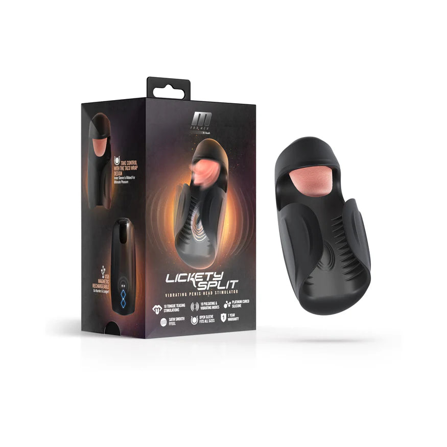 M For Men Lickety Split Rechargeable Vibrating Penis Head Stimulator