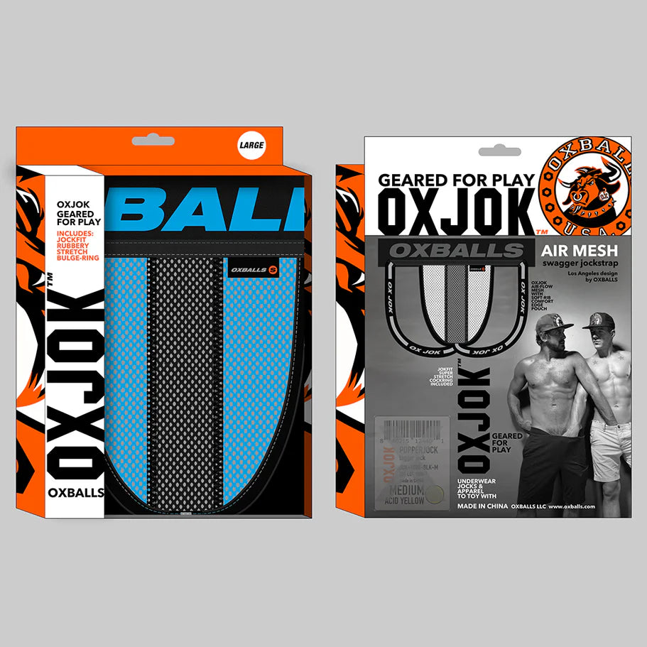 Oxballs Oxjok Airmesh Swagger Slider-Strap Jock Sky Blue