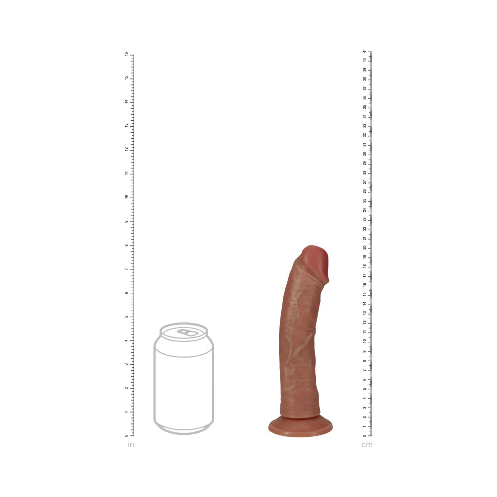 RealRock 8 in. Vibrating and Rotating Cock Regular Curved