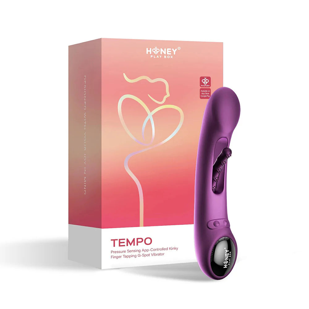 Honey Play Box Tempo Pressure Sensing App-Controlled Tapping G-Spot Vibrator