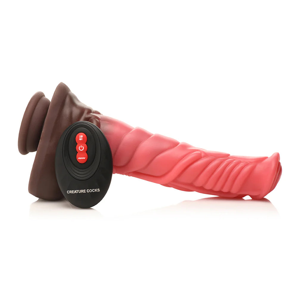 Creature Cocks Centaur Thrusting & Vibrating Silicone Dildo with Remote Control