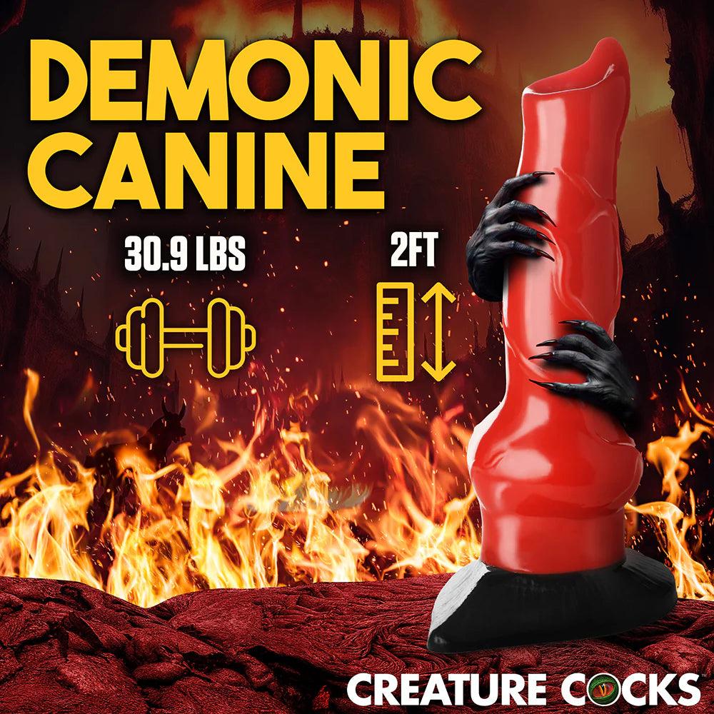 Creature Cocks Giant Hell-Hound Canine Penis 2 ft. Dildo