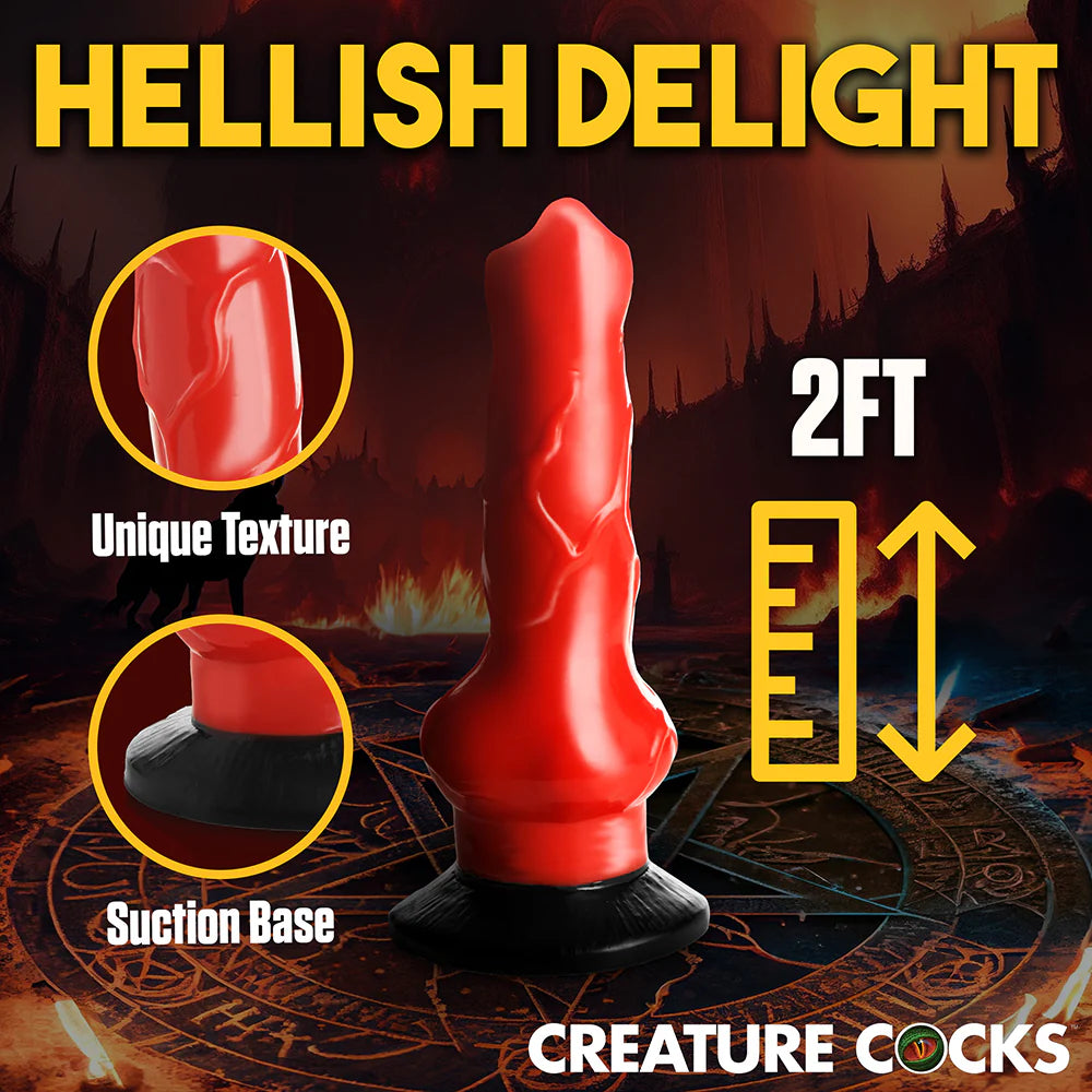 Creature Cocks Giant Hell-Hound Canine Penis 2 ft. Dildo