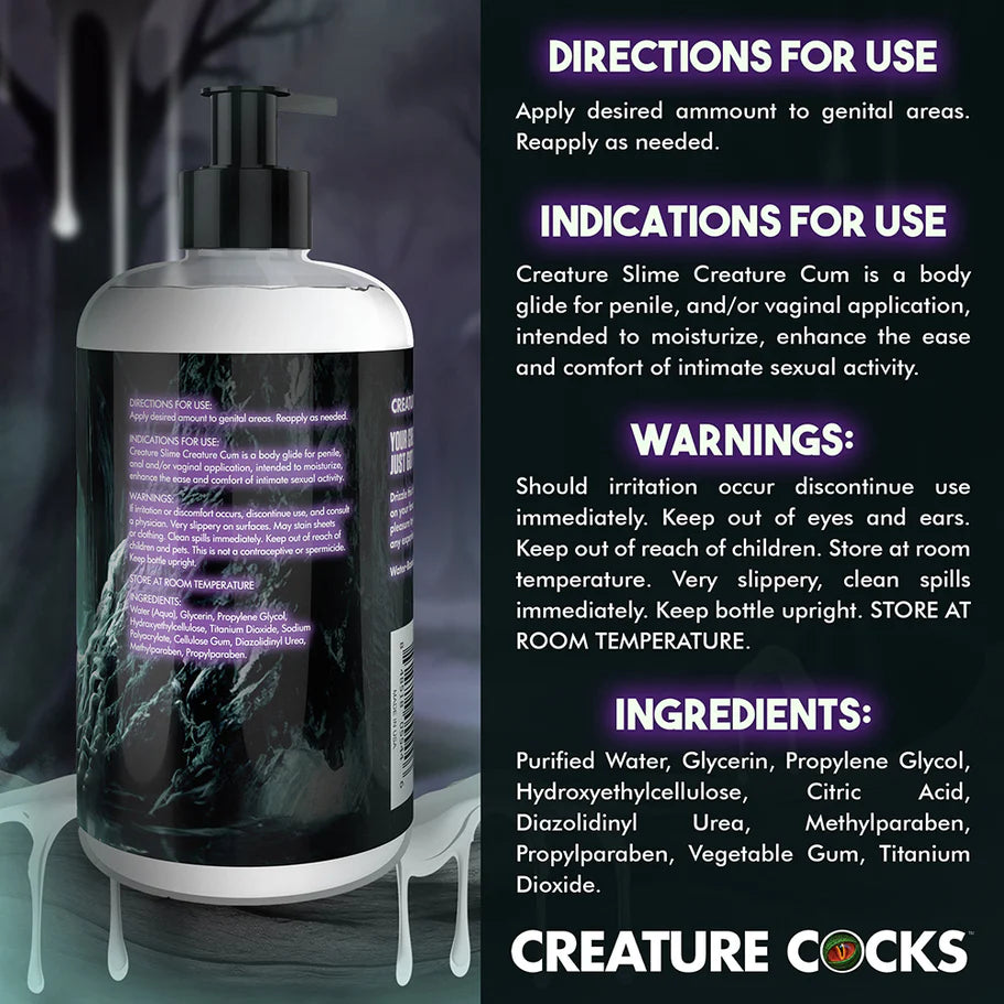 Creature Slime Creature Cum Unscented Jizz Water Based Lubricant