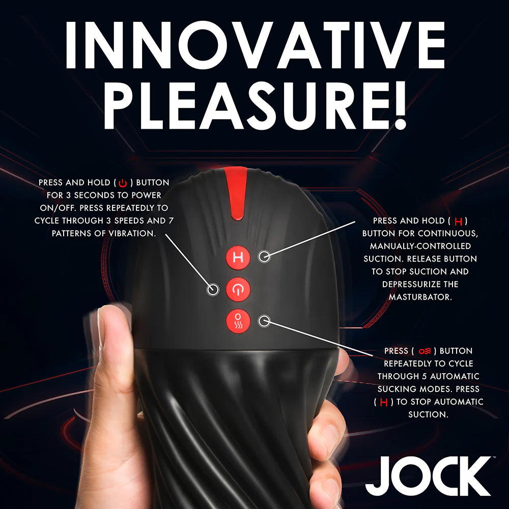 JOCK Sucking & Vibrating Masturbator