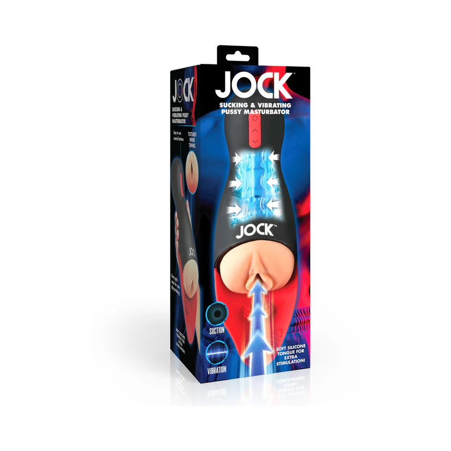 JOCK Sucking & Vibrating Pussy Masturbator