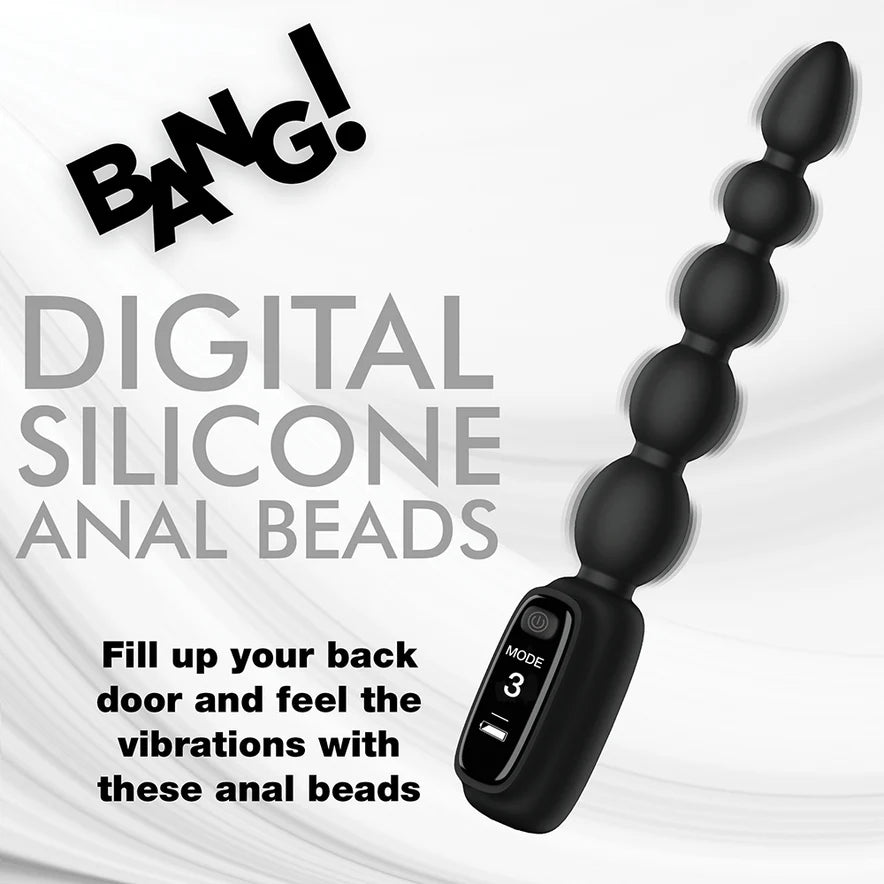 Bang! Digital Rechargeable Silicone Anal Beads