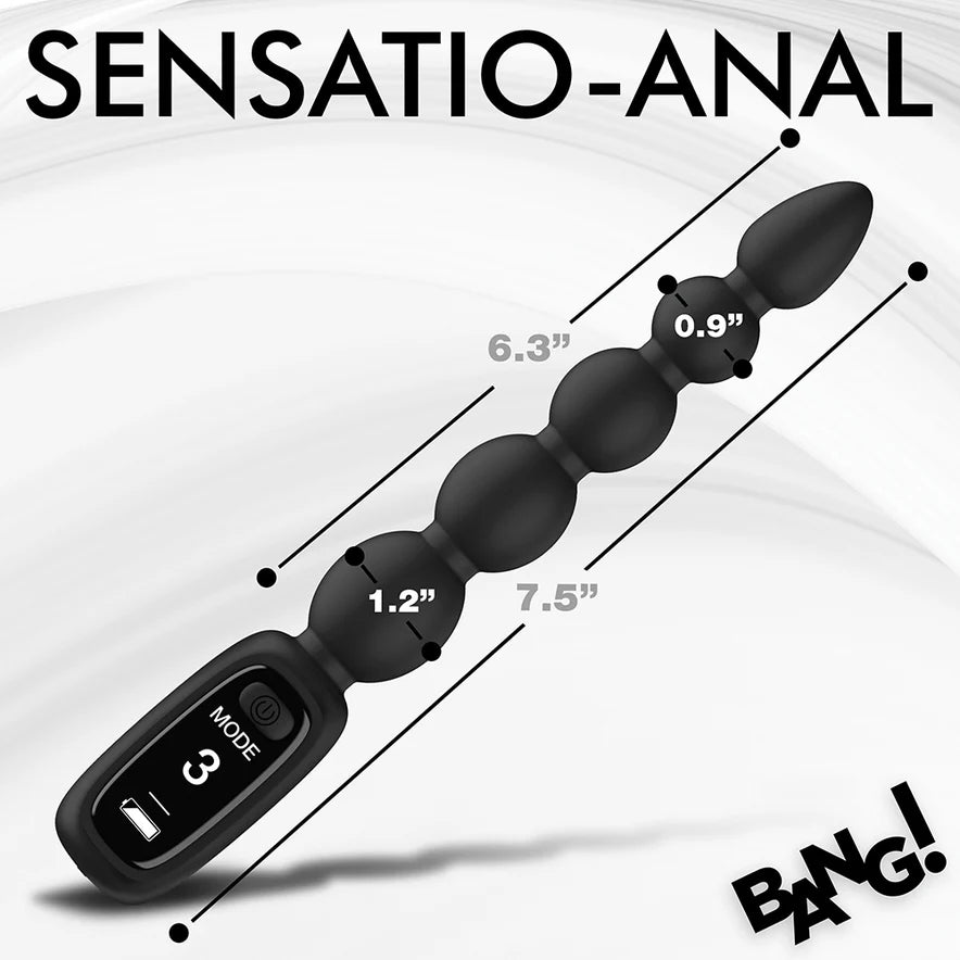 Bang! Digital Rechargeable Silicone Anal Beads