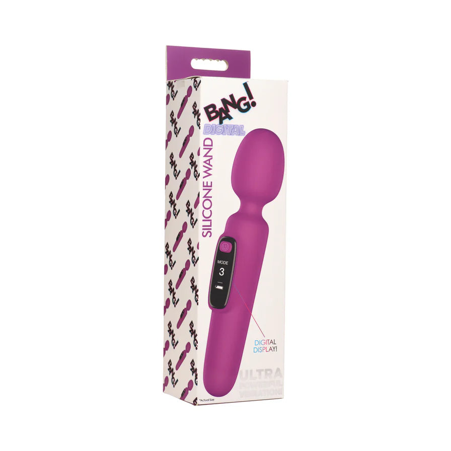 Bang! Digital Rechargeable Silicone Wand Vibrator