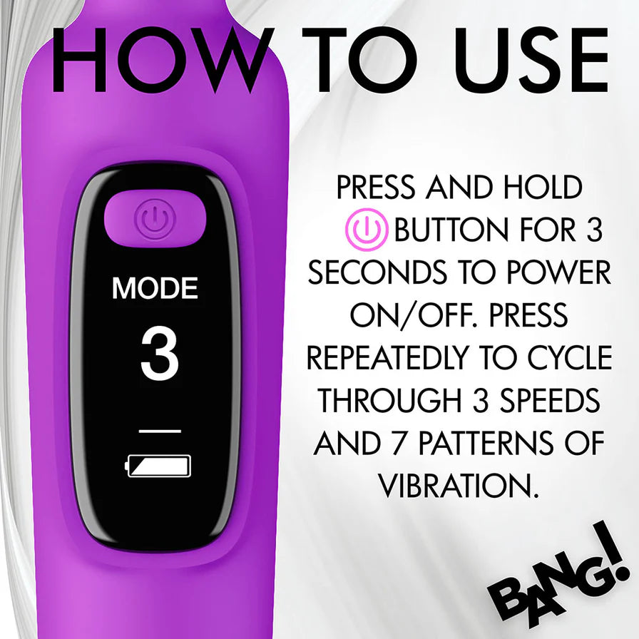 Bang! Digital Rechargeable Silicone Wand Vibrator