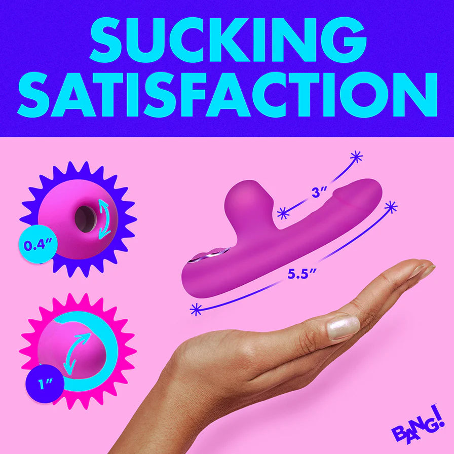 Bang! Mini Suction Rabbit Silicone Rechargeable Vibrator